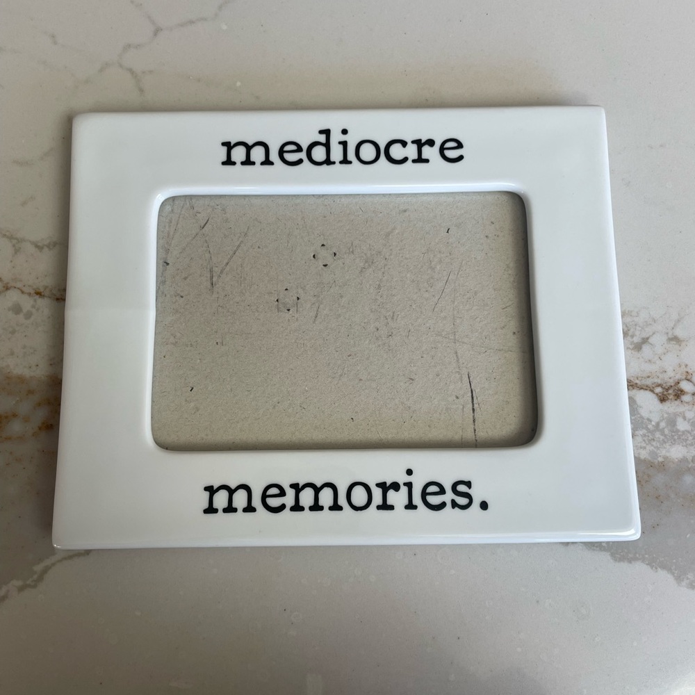 White Picture Frame with Text